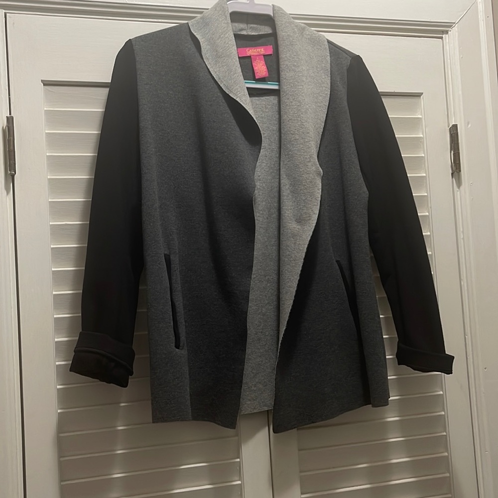 Catherine Malandrino Monochromatic Sweater Blazer